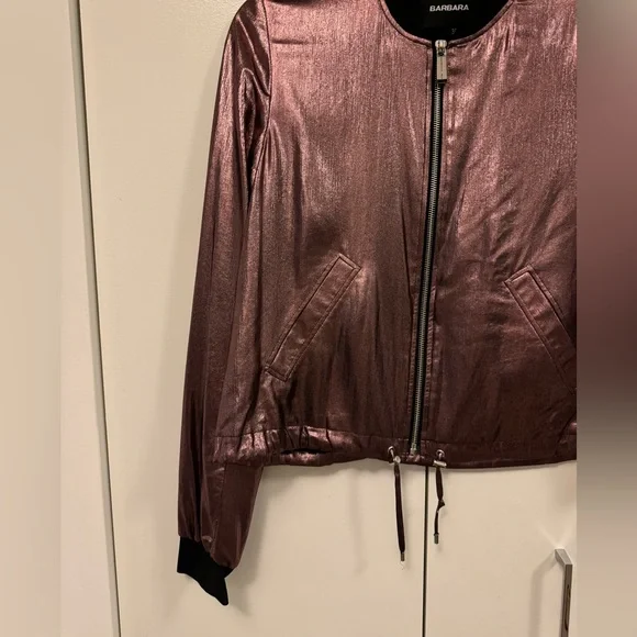 Barbara Bui Metallic Pink Jacket - Picture 2 of 10